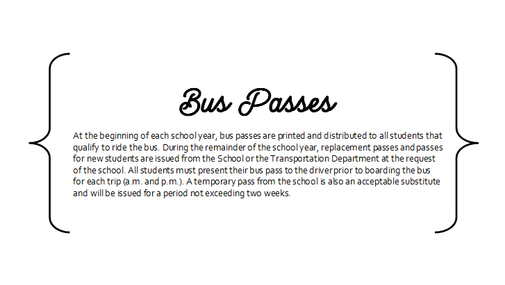 Bus passes 